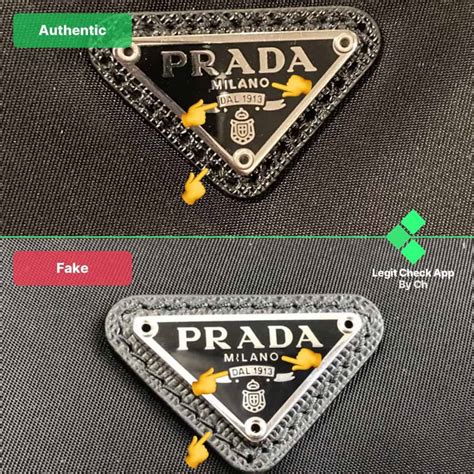 real prada logo vs fake|prada authenticity certificate card.